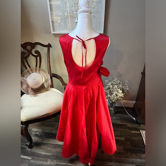 Eva by Eva Franco Retro Red Party Dress - Picture 7 of 14